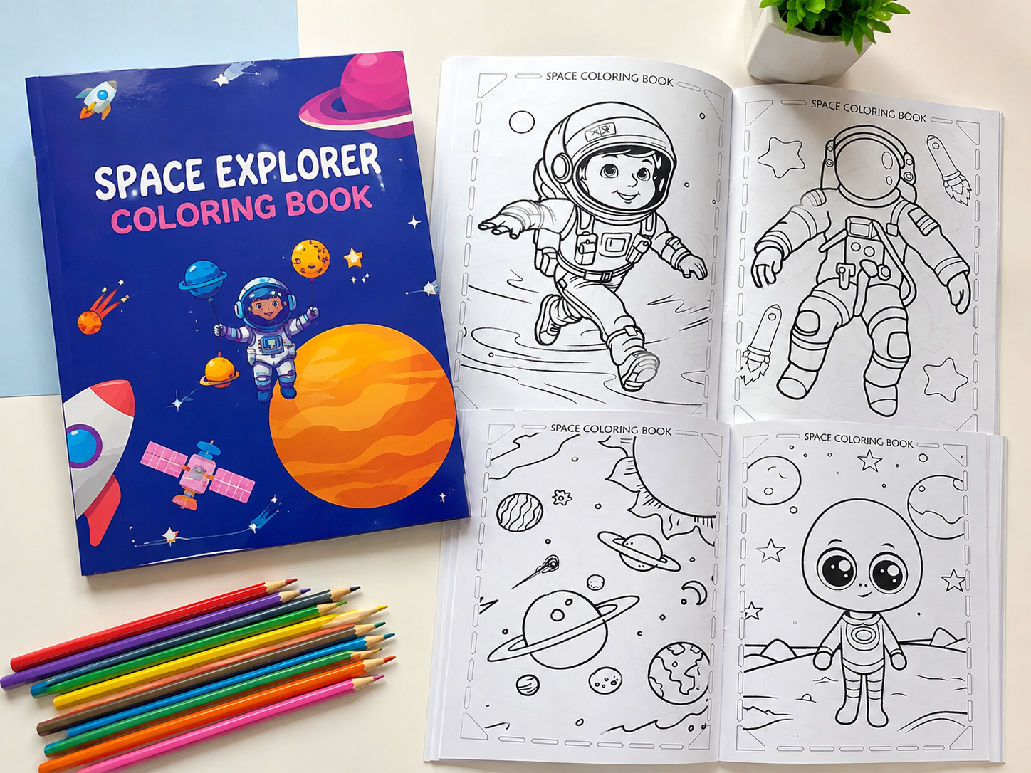 Coloring Book-Space