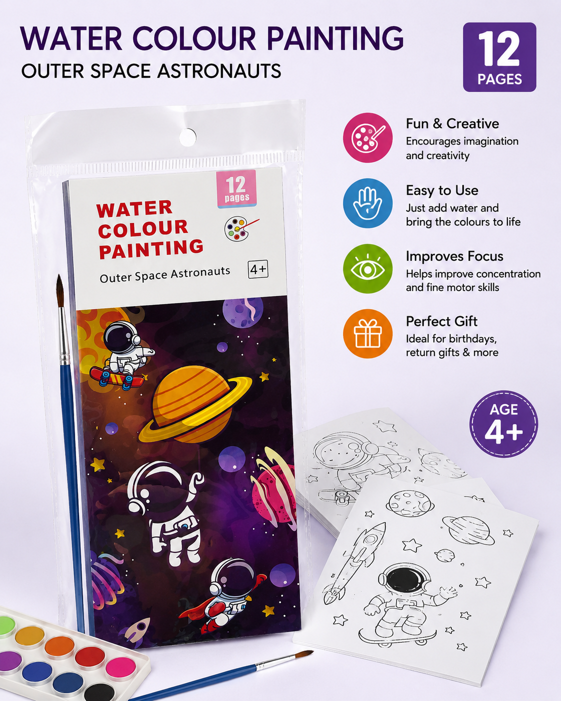 Water Colour Painting Book-Space