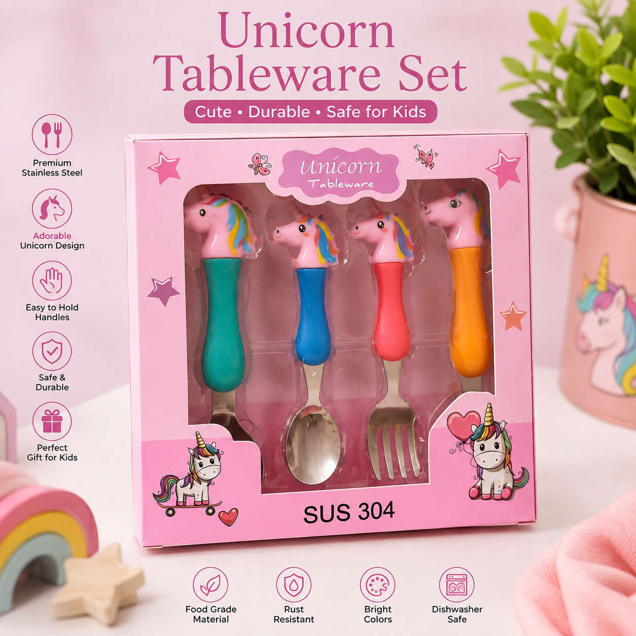 Spoon Set-Unicorn