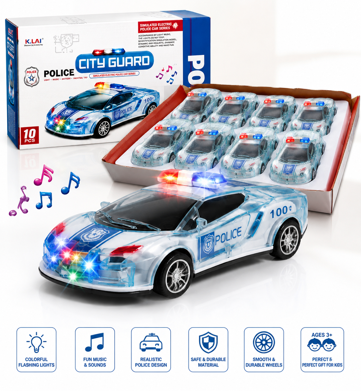 Friction Police Car