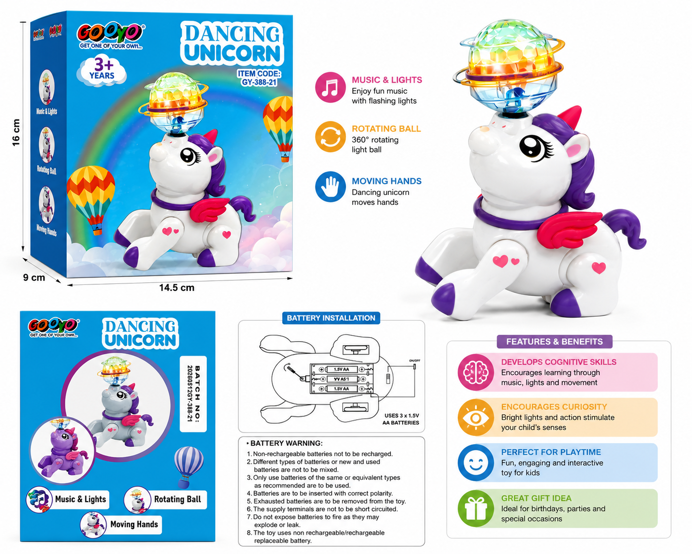 Gooyo Dancing Unicorn